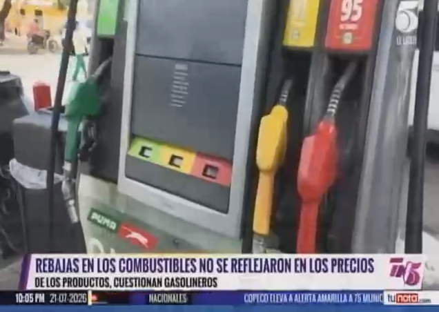 REBAJAS EN LOS COMBUSTIBLES NO SE REFLEJARON EN LOS PRECIOS DE LOS PRODUCTOS.
